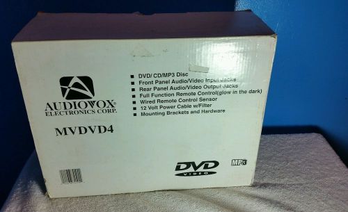 Audiovox mvdvd4 dvd cd mp3 suv van sedan car audio video player.