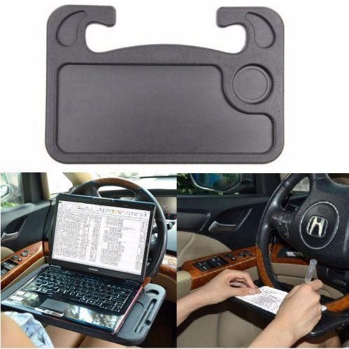 Auto steering wheel mounted tray table laptop stand portable desk fast food meal