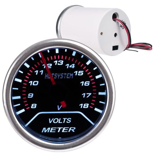 Hotsystem car motor truck 2&#034; 52mm 18v smoke tint len volt voltage meter gauge