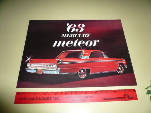 1963 mercury meteor sales brochure - vintage