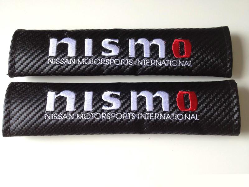 Carbon fiber nissan nismo seat belt cover pad skyline r32 r33 r34 r35 350z 370z