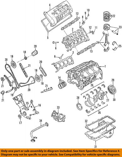 Ford oem camshaft-front cover gasket f3ly6020c