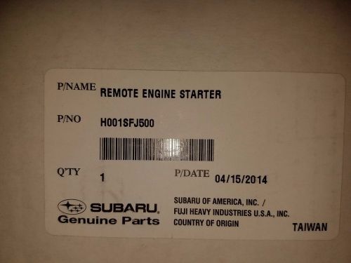 2013 subaru impreza wrx sti crosstrek oem remote car start kit h001sfj501