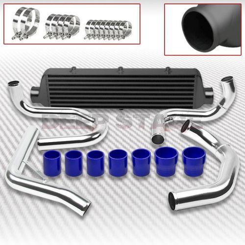 Aluminum turbo front-mount intercooler+piping 99-05 jetta/golf gti mk4/5 black