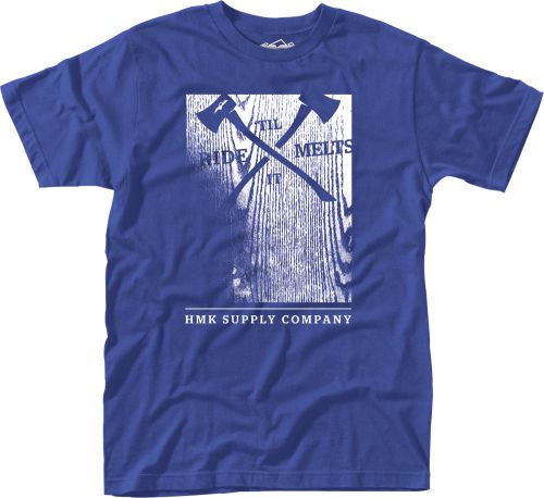 Hmk woodblock tee blue 2x