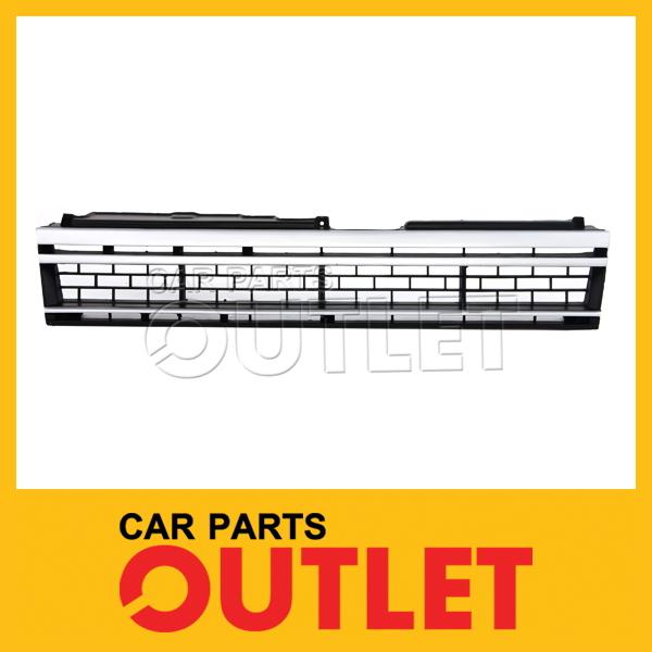 83 84 toyota tercel h/b front chrome grille mat black insert 2wd 2/4dr to aug-84