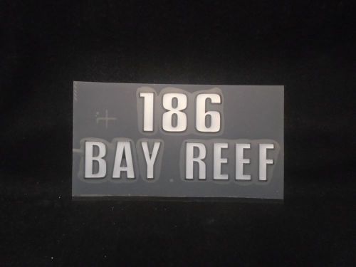 Key west boat decal &#034;186 bay reef&#034; (cd-186br)