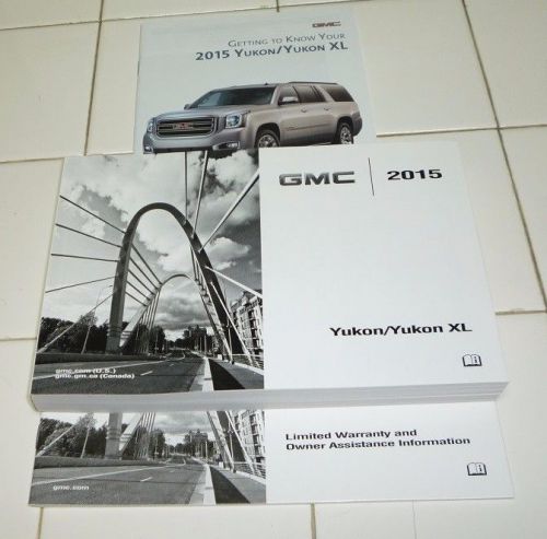 2015 gmc yukon owners manual set 15 xl guide new