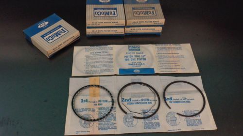 (5) new nos ford hi-lo type piston ring partial set b8az-6148-a 1958 352