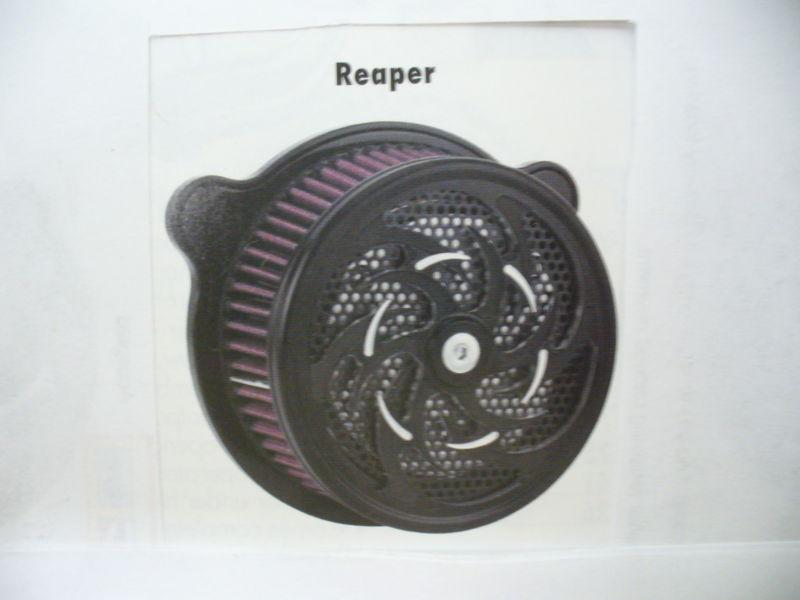 Xtreme machine air cleaner black reaper; harley 01-13 xl models.