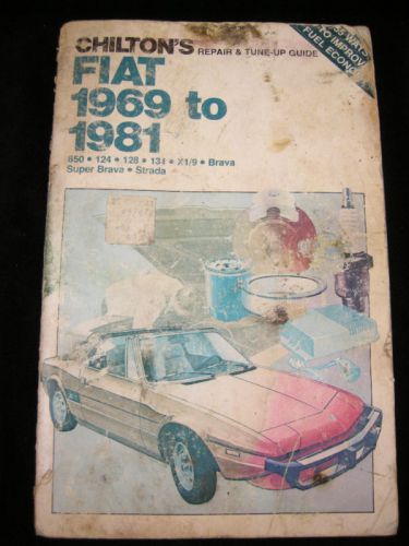 Chilton repair manual 1969-1981 fiat brava strada