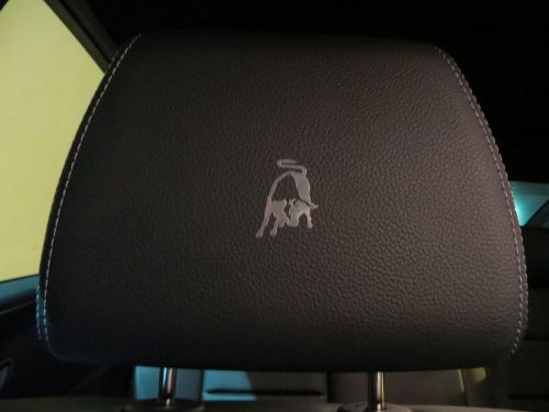 (4pcs) headrest badge sticker decal lamborghini *logo*