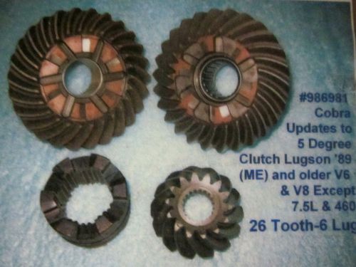 Gear kit (updated) w/5 degree lugs omc cobra-v6  #986981   new