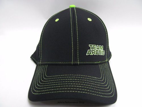 2017 team arctic black &amp; lime baseball hat s/m &amp; l/xl 5273-060 5273-061