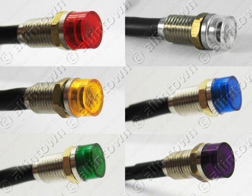 3 led pilot dash signal warning indicator lights light hot rat rod u pick colors