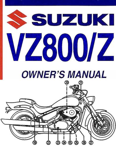 2007 suzuki vz800/z boulevard m50 motorcycle owners manual -m50 blvd-vz 800 z