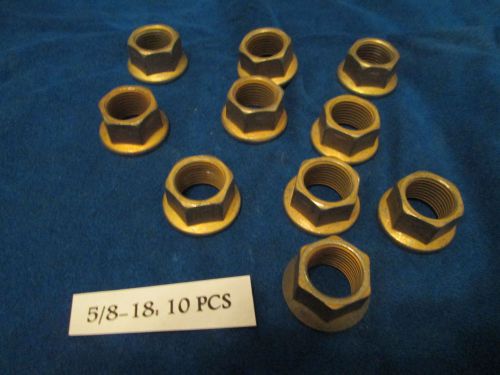 10pcs 5/8-18 jet nut. ms21042-10 reduced hex nut. racing, aircraft, aerospace