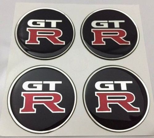 X4 gtr sticker rasin 60mm.(2.36&#034;) wheel center caps emblem logo decal