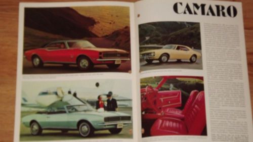 1968 chevrolet full line original dealership sales brochure w camaro chevelle