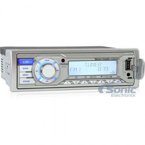 Clarion m505 single din in-dash bluetooth aptx marine digital media stereo