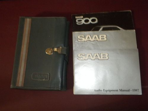 1987 saab 900 document organizer  owners manual service records scania griffin