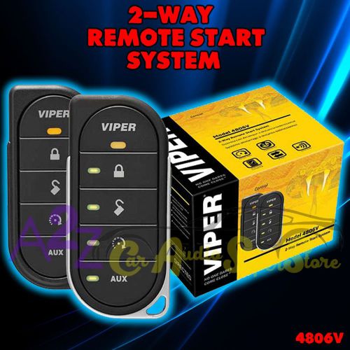 New viper 4806v 2 way vehicle car alarm keyless entry remote start system