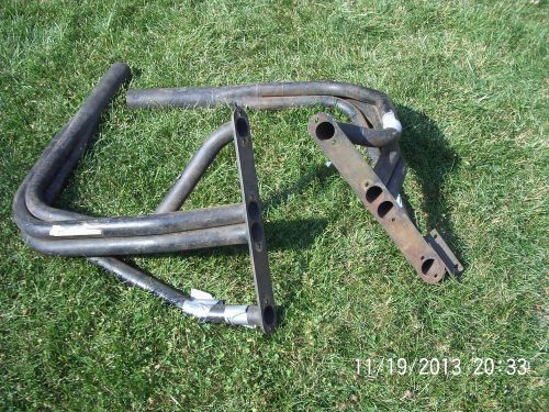 Nostalgic vintage rare stahl jr stock fenderwell headers 58-64 chevy 265 283