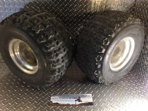 Yamaha banshee raptor warrior yfz dwt deep offset rear wheels, tires 4/115