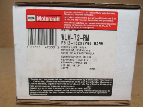 Reman oem window lift motor wlm-72-rm (front left) various 99 ford