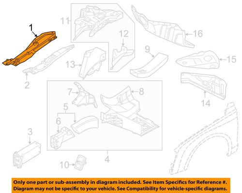 Audi oem 11-15 a8 quattro fender-upper filler left 4h0805175e