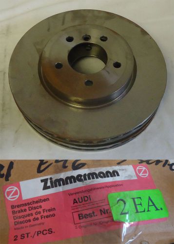 Set of 2 zimmerman front disc brake rotor for bmw ~ 34 10 1 166 071