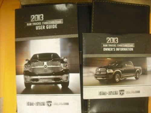 2013 dodge ram truck 1500/2500/3500 owners manual &amp; case &amp; dvd