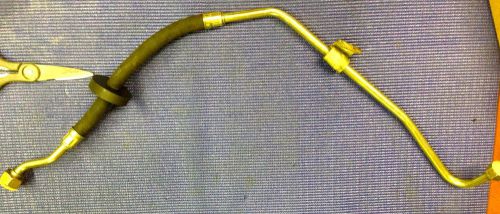 Vintage mercedes w114-230 w108-280s w110-230 lower oil cooler hose a130-187-0582