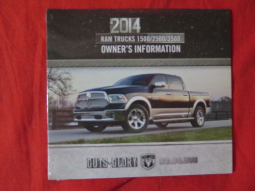 2014 ram trucks owners information cd - new