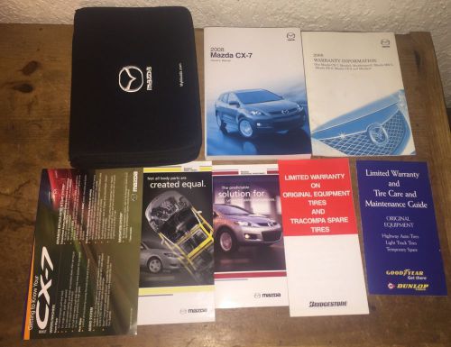 2008 mazda cx-7 owner&#039;s manual with case