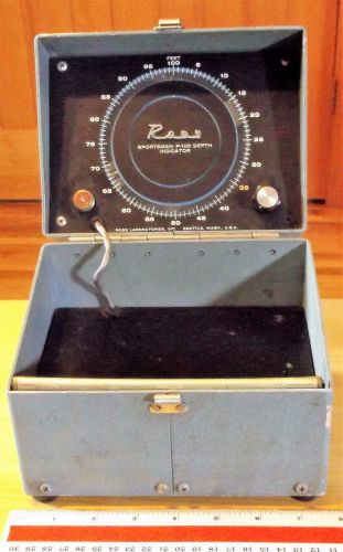 Vintage ross labs sportsman p-100  portable depth finder fish finder flasher