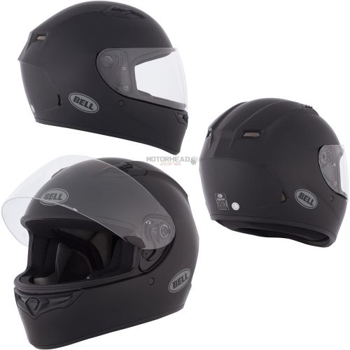 Bell helmet qualifier solid matte black large motorcycle full face street bike