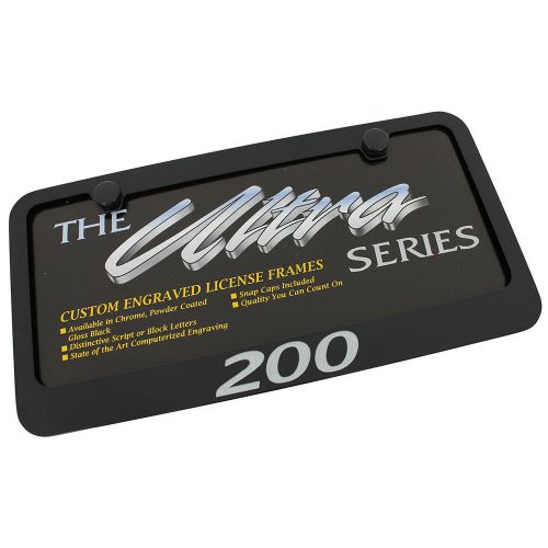 Chrysler 200 black license plate frame