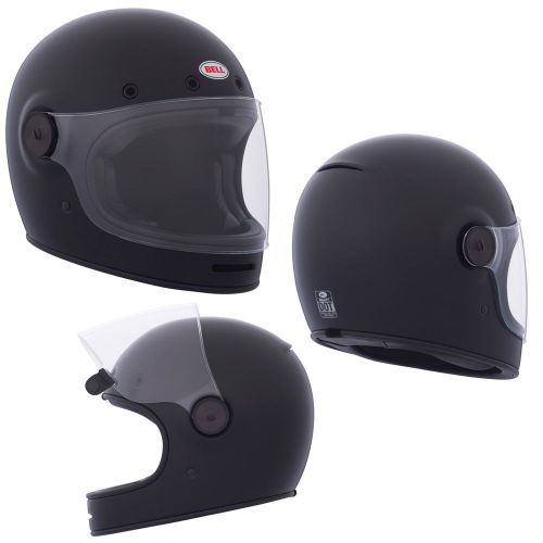 Bell helmet bullitt matte black xlarge full face motorcycle vintage retro