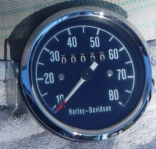 Vintage harley davidson speedometer (0) miles made in germany 00/104/56