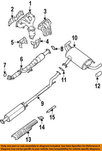 Nissan oem 20080ja00a exhaust-tailpipe extension