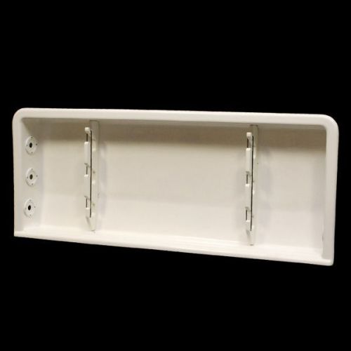 Mako 57 7/8 x 21 1/4 inch off white 3 position boat rod holder storage box