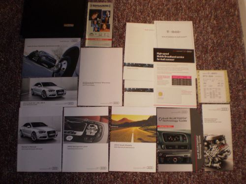 2013 audi a5 s5 coupe complete car owners manual books nav guide case all models