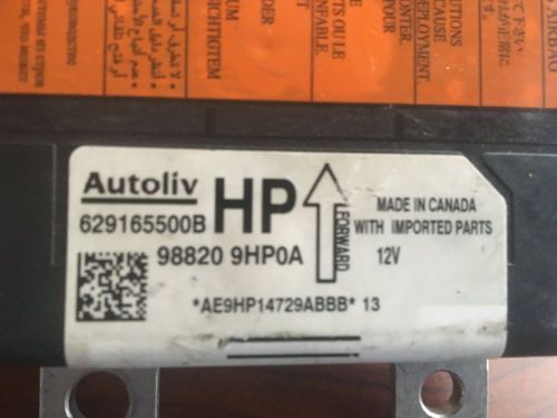 2015 nissan altima airbag module 98820 9hp0a