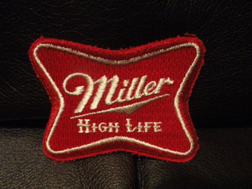 Miller high life patch - vintage - new - original - 3 1/4 x 2 3/8