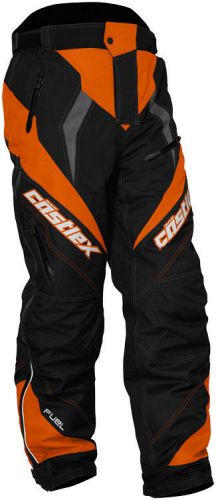 Castle mens orange/black fuel g5 snowmobile pants snow snowcross