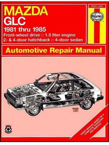 Mazda glc hatchback, sedan repair manual 1981-1985