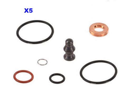 Vw touareg tdi diesel injector seal kit set of 5 five 038198051c new