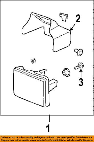 Gm oem 15200611 fog lamp bulb