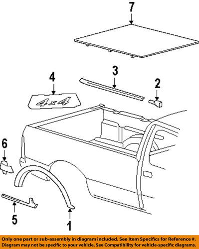 Ford oem 7l3z9925622ea pick up box-decal sticker